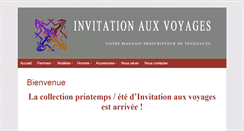 Desktop Screenshot of invitationauxvoyages49.com
